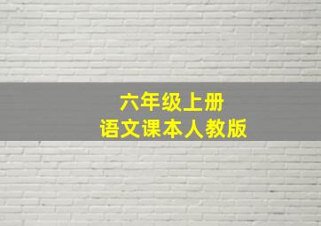 六年级上册 语文课本人教版